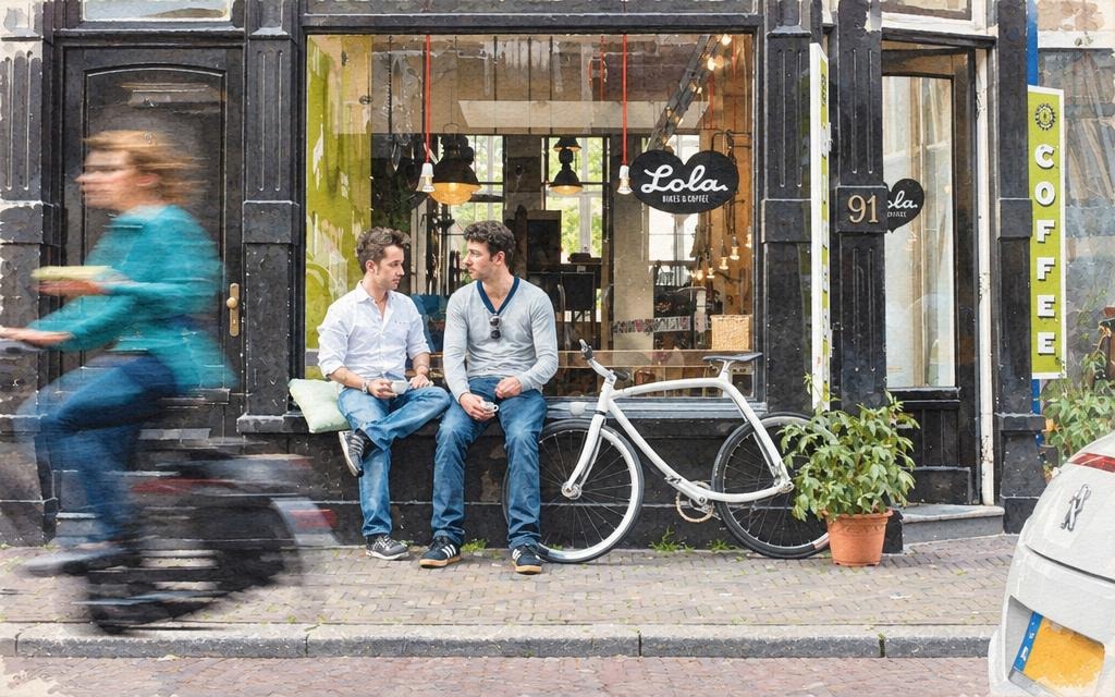 Illustratie van Lola Bikes & Coffee