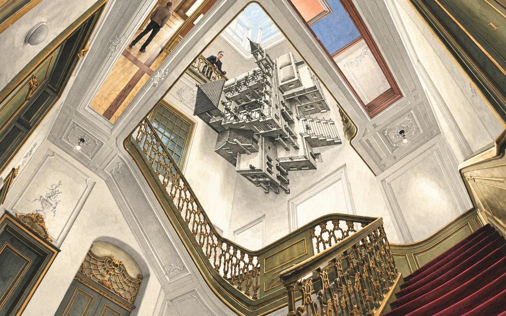 Illustratie van Escher in Het Paleis