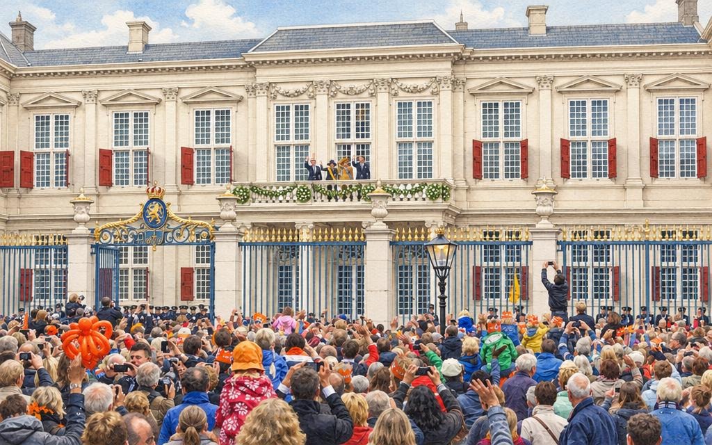 Illustratie van Paleis Noordeinde